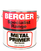 Berger red Oxide zinc Chromate Primer 20ltr : : Home